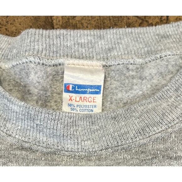Vintage Yale University Champion Crewneck Sweatshirt Gray XL - Picture 3 of 4